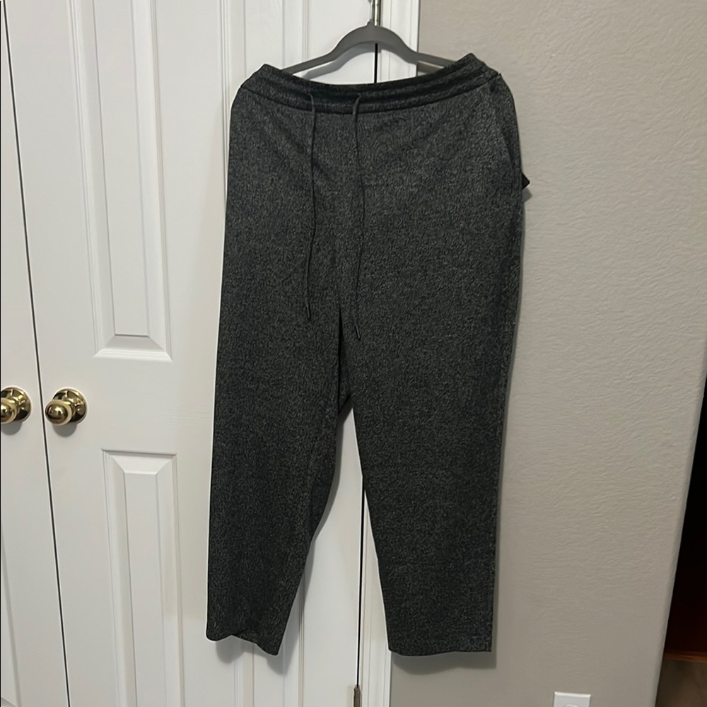 Ava & Viv Gray/Black Pull ON Pants 1X Effortless Comfort- NEW/ TagGreat for Work
